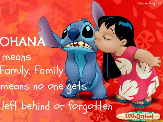 Cartoon character kissing child quote free wallpaper for desktop - medium preview image
