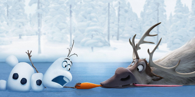 Frozen world reindeer man carrot free wallpaper for desktop - medium preview image