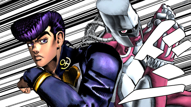 Purple suit robot jojo boys free wallpaper for desktop - medium preview image