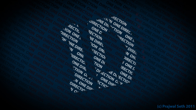 Dark blue background white arrow free wallpaper for desktop - medium preview image