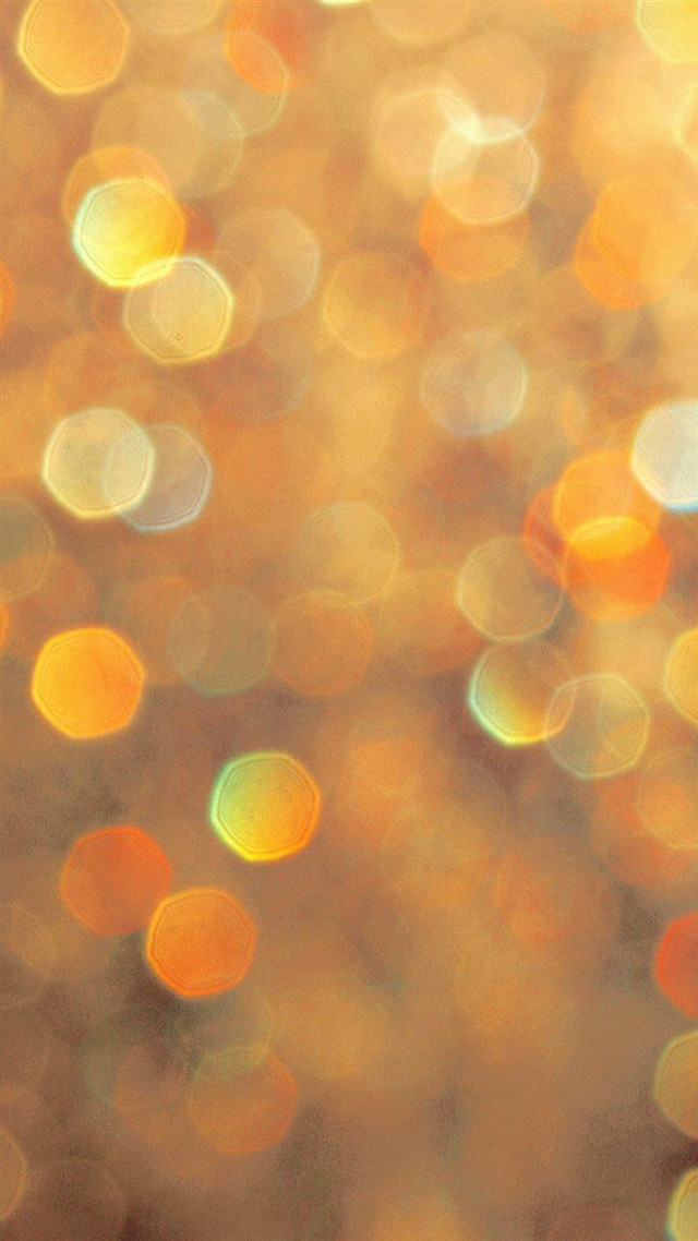 Blurry lights sky orange yellow free wallpaper for mobile - medium preview image