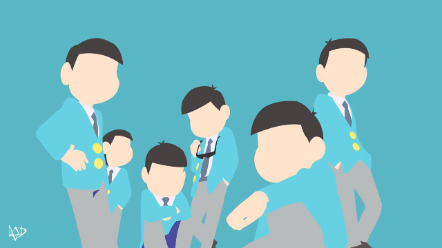 Men suits ties group blue free wallpaper for desktop - medium preview image