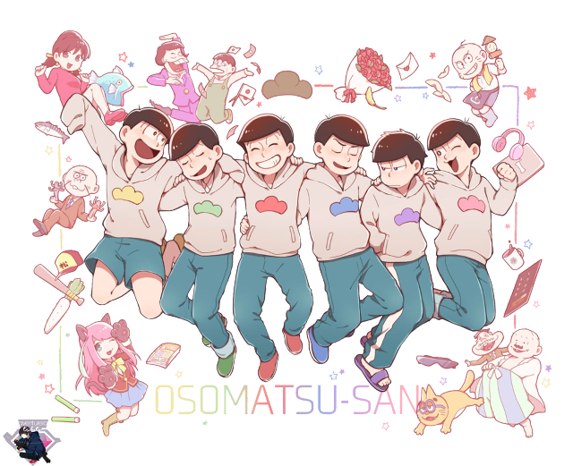 Brothers matsuno sextuplets animal ears free wallpaper for desktop - medium preview image