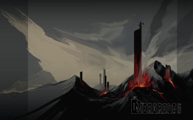 Volcano lava man digital painting free wallpaper for desktop - medium preview image