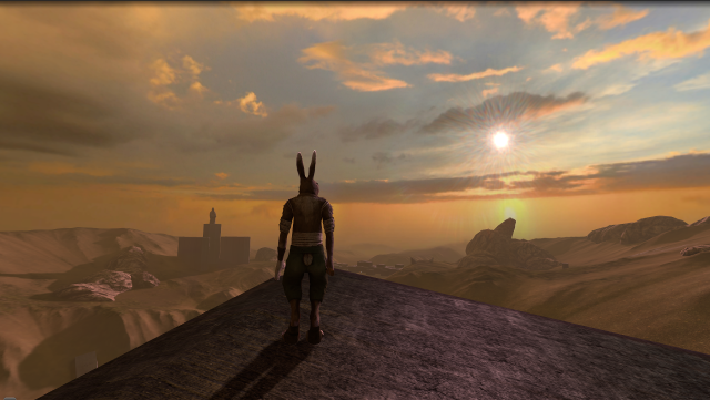 Man hill sky sun background free wallpaper for desktop - medium preview image