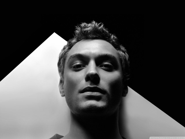 Man black white photo triangle free wallpaper for desktop - medium preview image