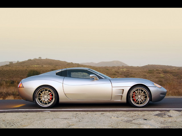 Silver sports car hill mountain free wallpaper for desktop - medium preview image