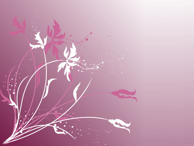 Pink white floral background bird free wallpaper for desktop - medium preview image