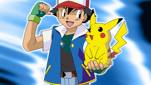 Young man pikachu pokemon ball free wallpaper for desktop - medium preview image
