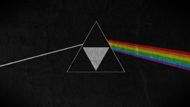 Dark side moon rainbow triangle #12 free wallpaper for desktop - medium preview image