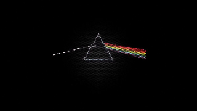 Dark moon rainbow triangle kinetic free wallpaper for desktop - medium preview image