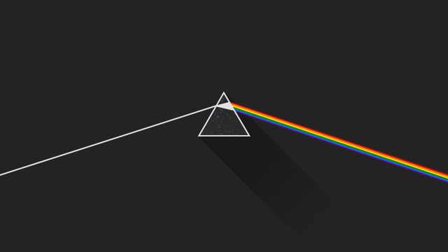 Dark side moon rainbow white #7 free wallpaper for desktop - medium preview image