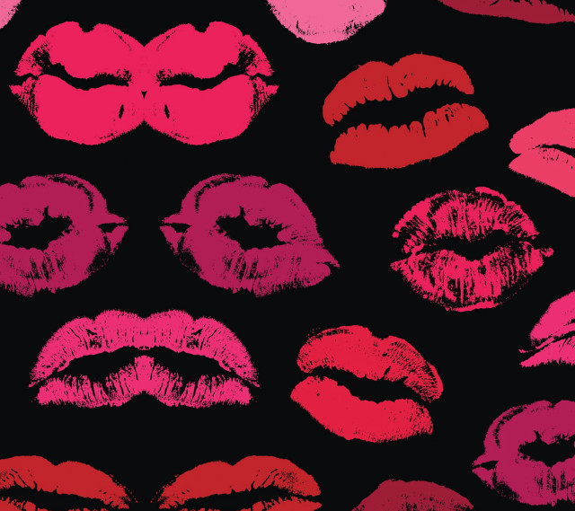 Lipstick colorful black background pink free wallpaper for tablet - medium preview image