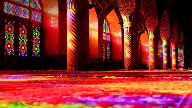 Colorful carpet stained glass urban free wallpaper for desktop - medium preview image