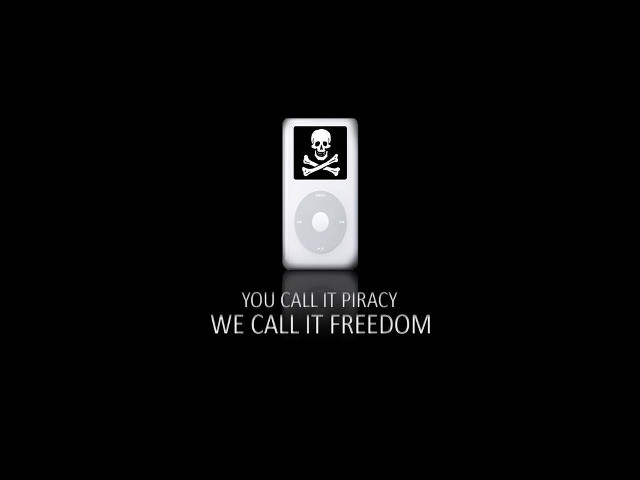 Skull crossbones apple music quote free wallpaper for desktop - medium preview image