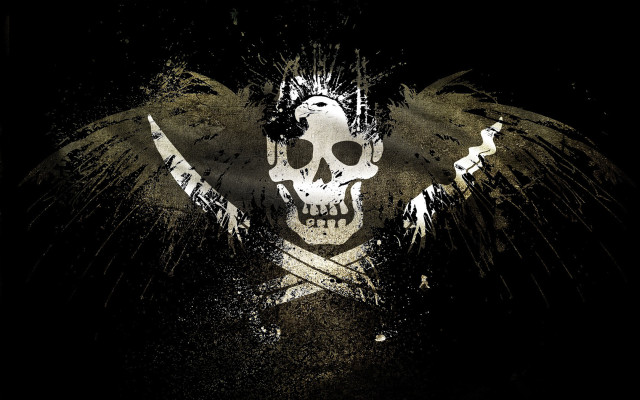 Skull wings cross dark image free wallpaper for desktop - medium preview image