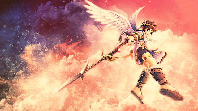 Woman sword clouds sky background #2 free wallpaper for desktop - medium preview image