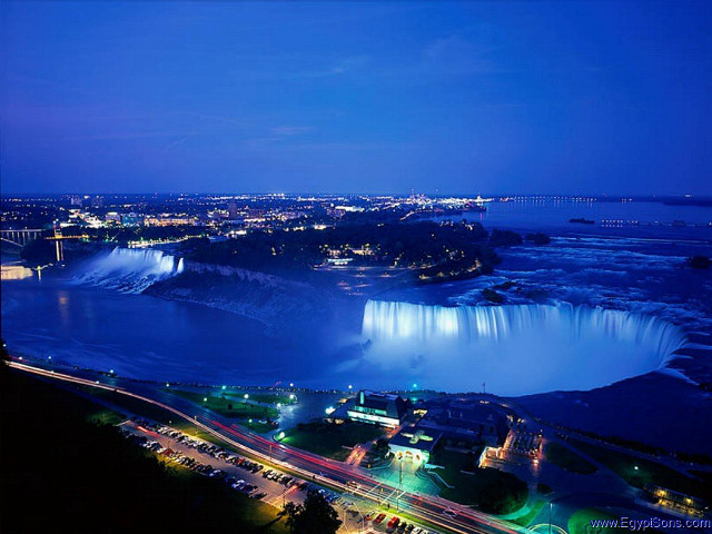 Niagara falls night view high free wallpaper for desktop - medium preview image
