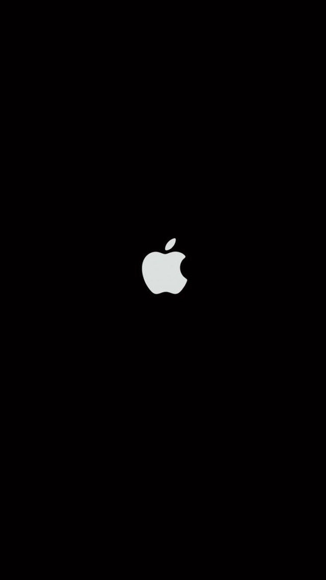 Apple logo black background image #2 free wallpaper for mobile - medium preview image