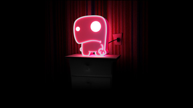 Pink elephant light black table free wallpaper for desktop - medium preview image