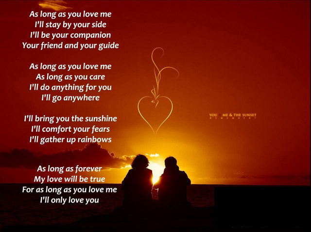 Couple bench sunset poem romance free wallpaper for desktop - medium preview image