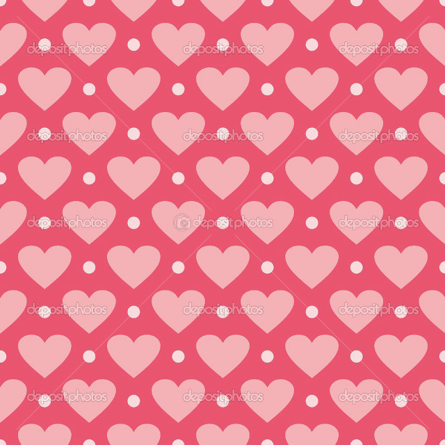 Pink heart pattern dots valentine free wallpaper for tablet - medium preview image