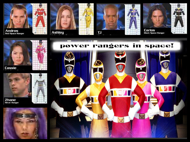 Power rangers in space costumed free wallpaper for desktop - medium preview image