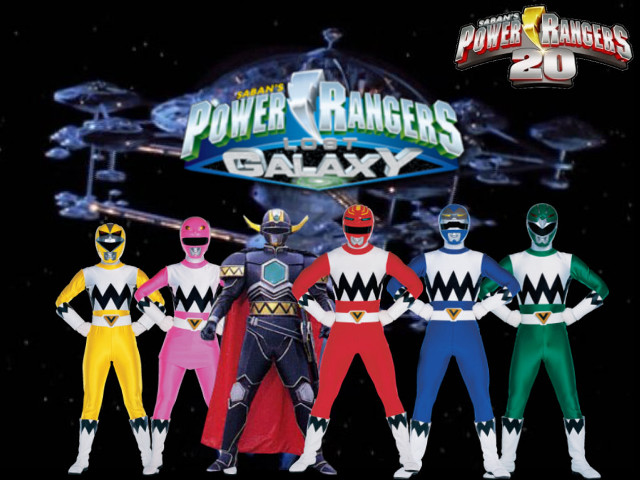 Power rangers standing black background free wallpaper for desktop - medium preview image