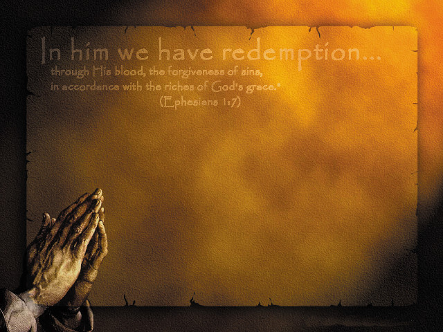 Praying hands bible verse yellow free wallpaper for desktop - medium preview image