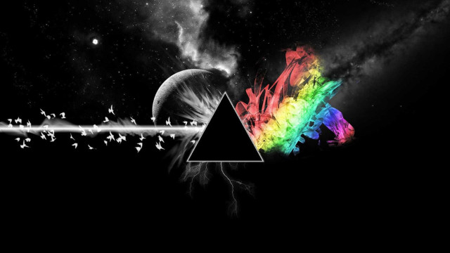 Dark side moon rainbow triangle #9 free wallpaper for desktop - medium preview image
