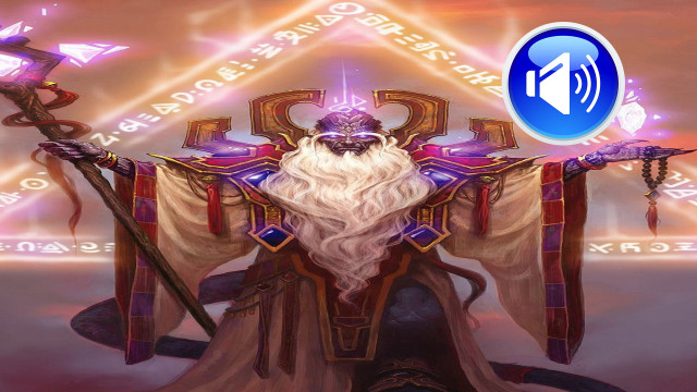 Wizard with staff fire magic free wallpaper for desktop - medium preview image