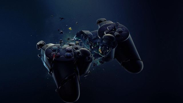 Video game controller flying people #2 free wallpaper for desktop - medium preview image