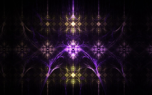 Purple yellow pattern black background free wallpaper for desktop - medium preview image