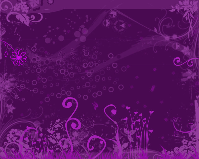 Purple background floral design purple free wallpaper for desktop - medium preview image