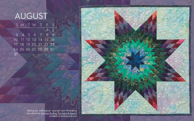 Calendar star quilted image design free wallpaper for desktop - medium preview image