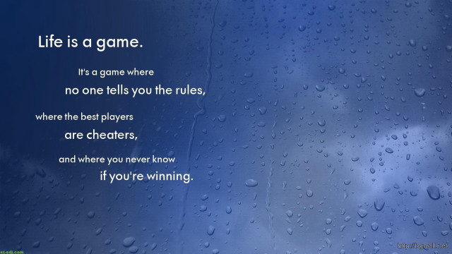 Blue background rain drops poem free wallpaper for desktop - medium preview image