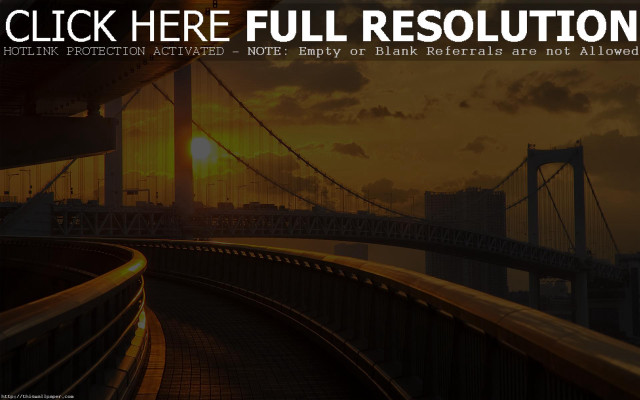 Bridge sunset click here full free wallpaper for desktop - medium preview image
