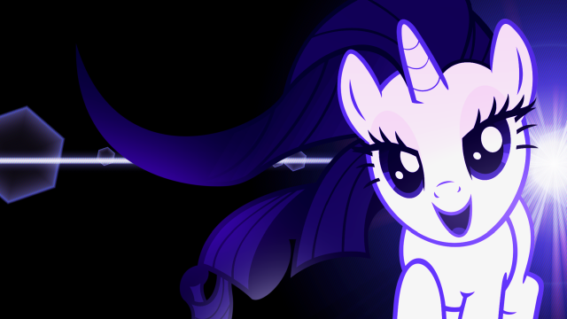 Purple pony horns smile celshading free wallpaper for desktop - medium preview image