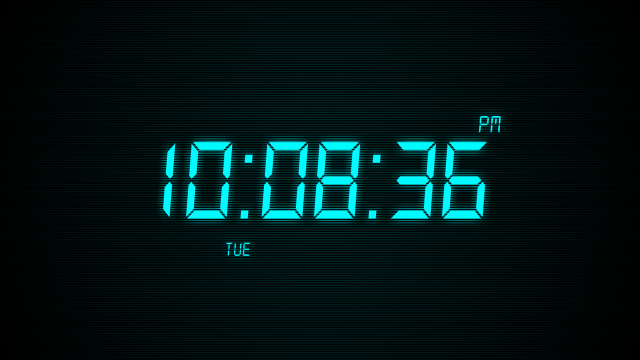 Digital clock time 3 #30 free wallpaper for desktop - medium preview image