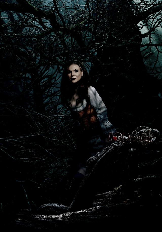 Woman woods knife creepy look free wallpaper for mobile - medium preview image