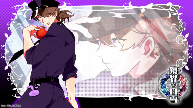 Woman uniform red heart purple free wallpaper for desktop - medium preview image