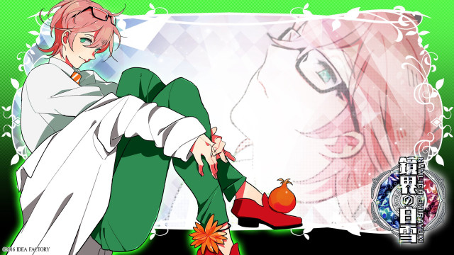 Anime green outfit red shoes free wallpaper for desktop - medium preview image