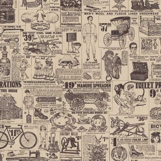 Newspaper advertisement man standing front free wallpaper for tablet - medium preview image