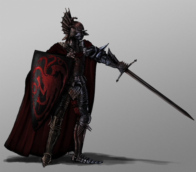 Man knight outfit sword shield free wallpaper for tablet - medium preview image