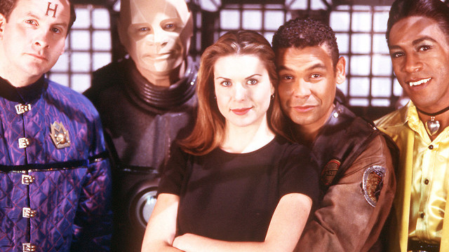 Group people standing window robot free wallpaper for desktop - medium preview image