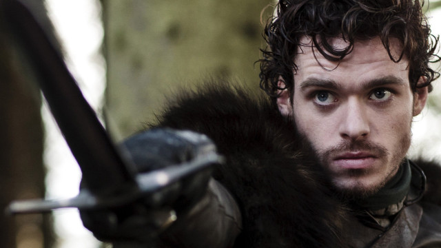 Man fur coat sword forest free wallpaper for desktop - medium preview image