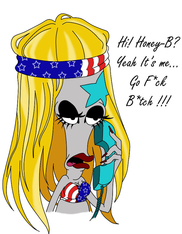 Blonde woman talking phone cartoon free wallpaper for mobile - medium preview image