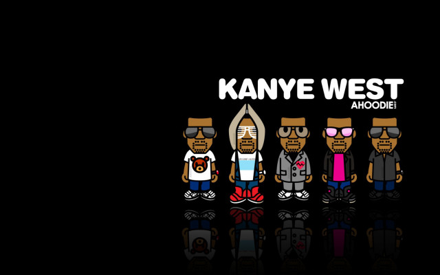 Group people black background kanye free wallpaper for desktop - medium preview image