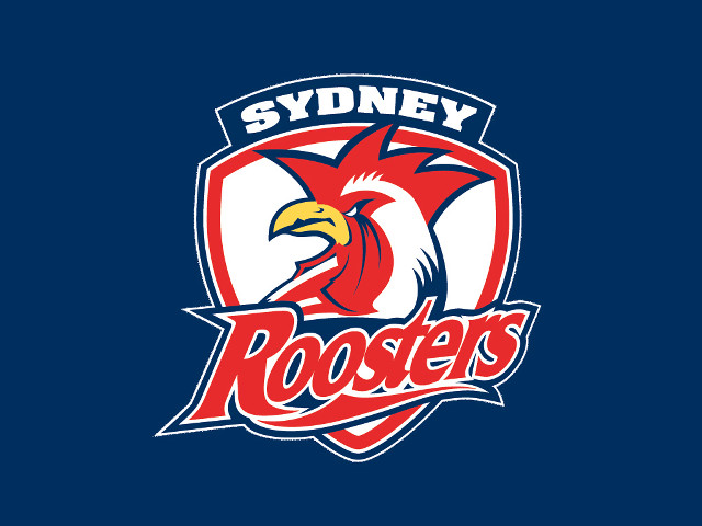 Rooster logo blue background sydney free wallpaper for desktop - medium preview image