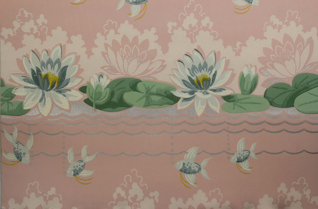 Water lilies lily pads gold free wallpaper for desktop - medium preview image